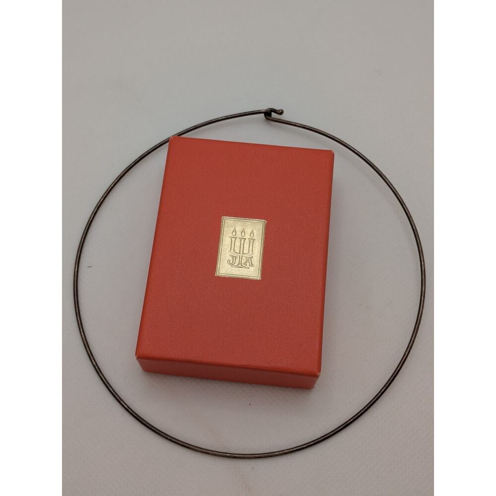 Retired James Avery Sterling Silver Hook On Necklace Bar Firm Pendant Holder 15"